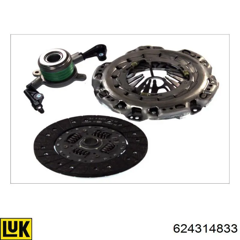 Zestaw sprzęgła (3 części) QD41430T32040 Hyundai/Kia