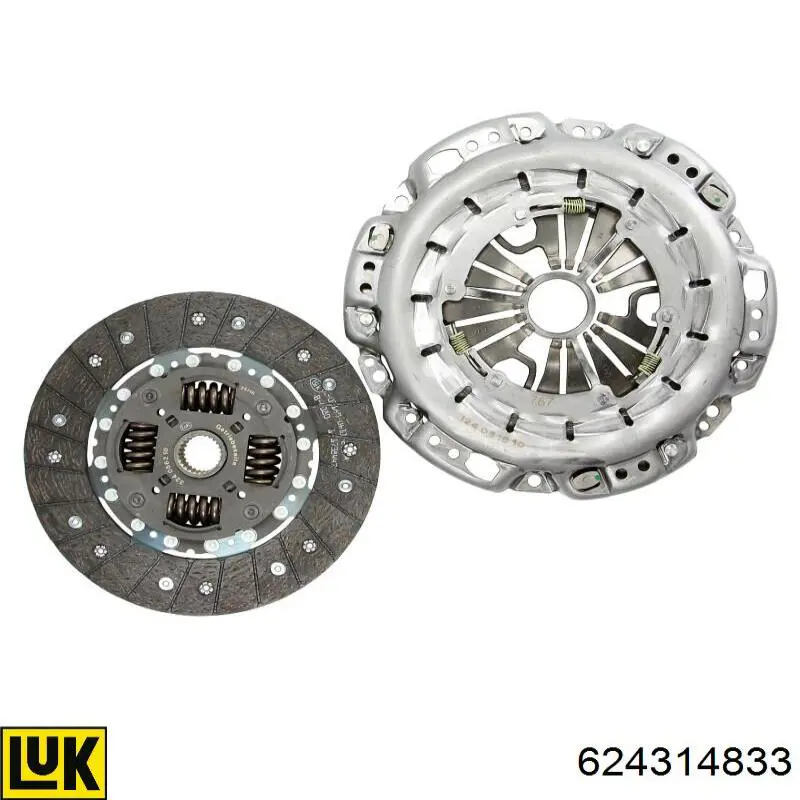 Zestaw sprzęgła (3 części) LUK 624314833 cena, od 242,00 USD