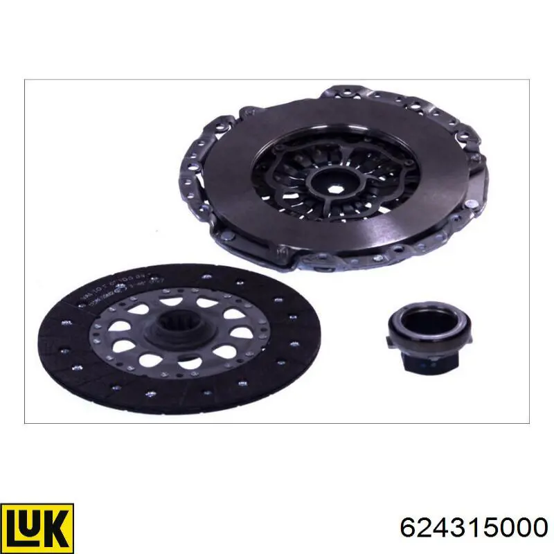 Zestaw sprzęgła (3 części) LUK 624315000 cena, od 339,18 USD