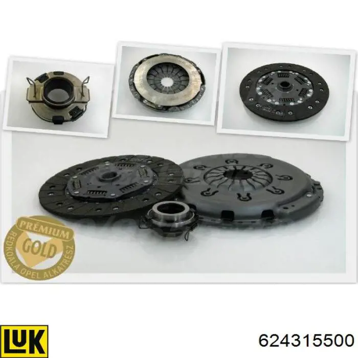 624315500 LUK Zestaw sprzęgła (3 części)