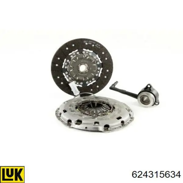 Do koszyka 624315634 LUK Zestaw sprzęgła (3 części)