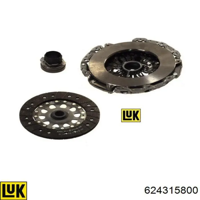 Zestaw sprzęgła (3 części) LUK 624315800