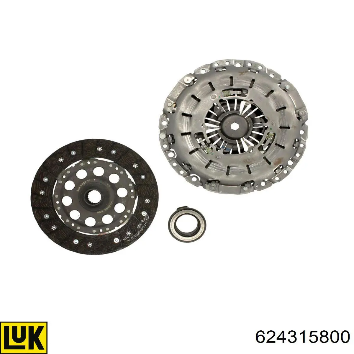 Do koszyka 624315800 LUK Zestaw sprzęgła (3 części)
