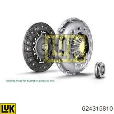 Zestaw sprzęgła (3 części) LUK 624315810