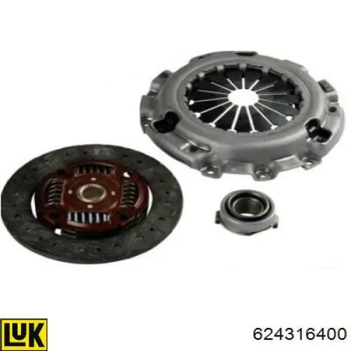 Zestaw sprzęgła (3 części) LUK 624316400 cena, od 191,61 USD