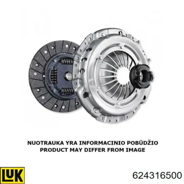 Zestaw sprzęgła (3 części) LUK 624316500 cena, od 179,03 USD