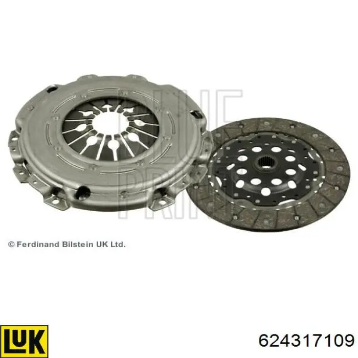 Zestaw sprzęgła (3 części) LUK 624317109 cena, od 178,60 USD