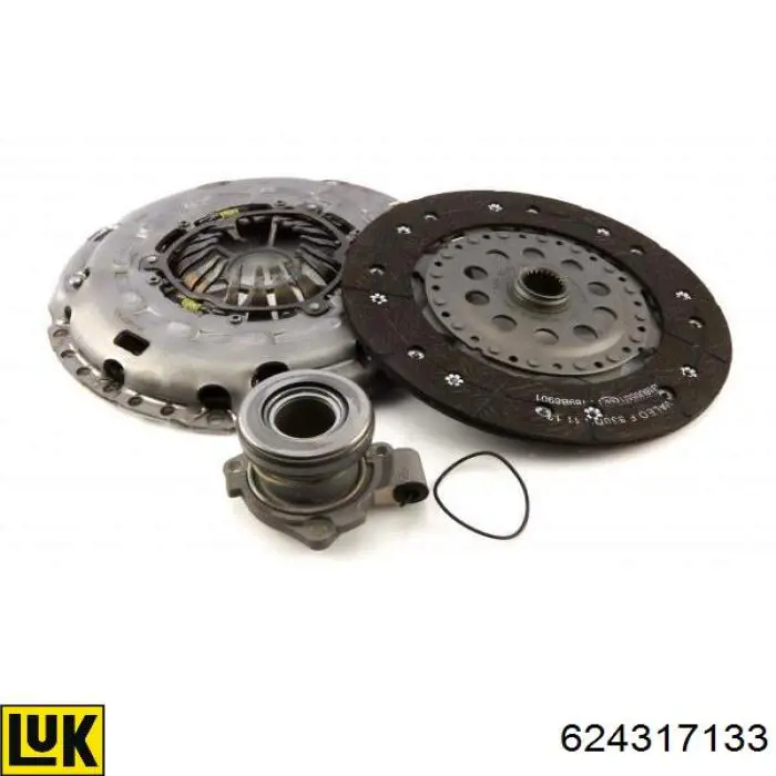 Zestaw sprzęgła (3 części) LUK 624317133 cena, od 224,34 USD