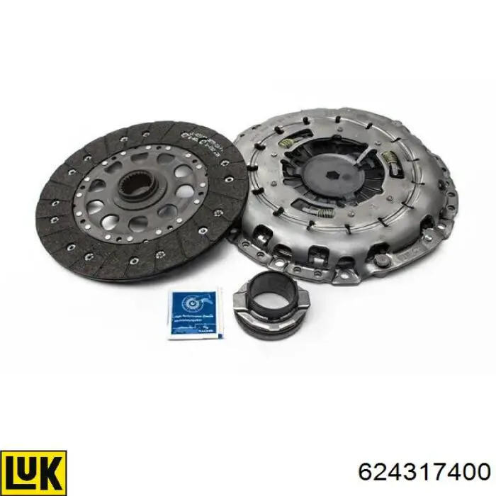 Do koszyka 624317400 LUK Zestaw sprzęgła (3 części)