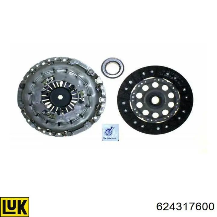 Zestaw sprzęgła (3 części) LUK 624317600