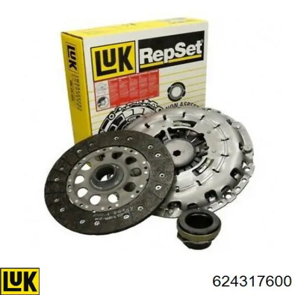 Zestaw sprzęgła (3 części) LUK 624317600 cena, od 144,72 USD
