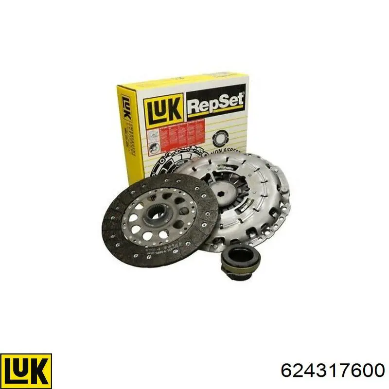 Zestaw sprzęgła (3 części) LUK 624317600 cena, od 144,72 USD