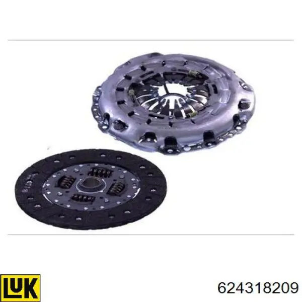 Do koszyka 624318209 LUK Zestaw sprzęgła (3 części)