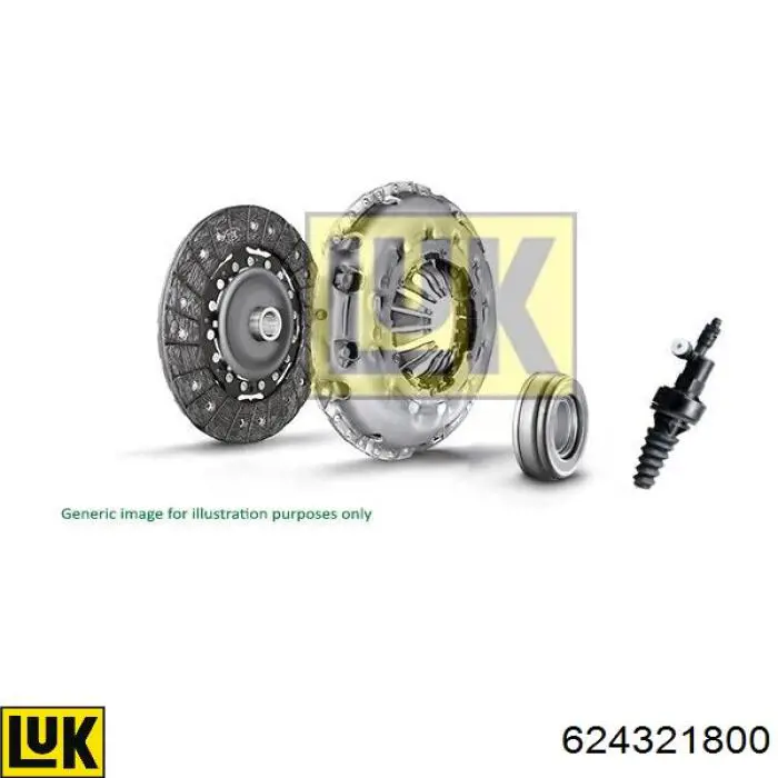 Do koszyka 624321800 LUK Zestaw sprzęgła (3 części)