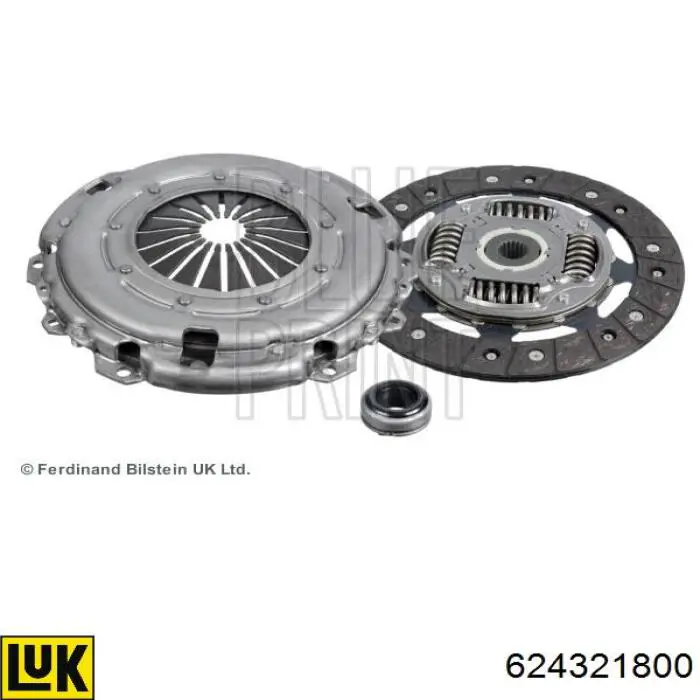 Zestaw sprzęgła (3 części) 624321800 LUK