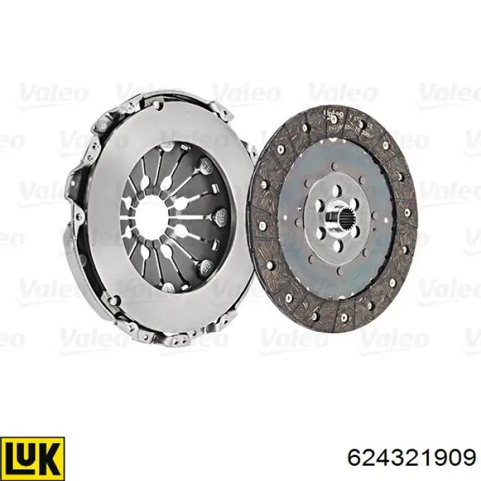 Zestaw sprzęgła (3 części) LUK 624321909 cena, od 234,95 USD