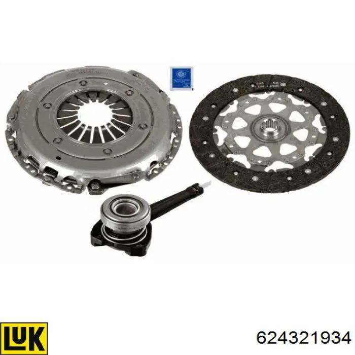 Do koszyka 8200291842 Renault (RVI) Zestaw sprzęgła (3 części)