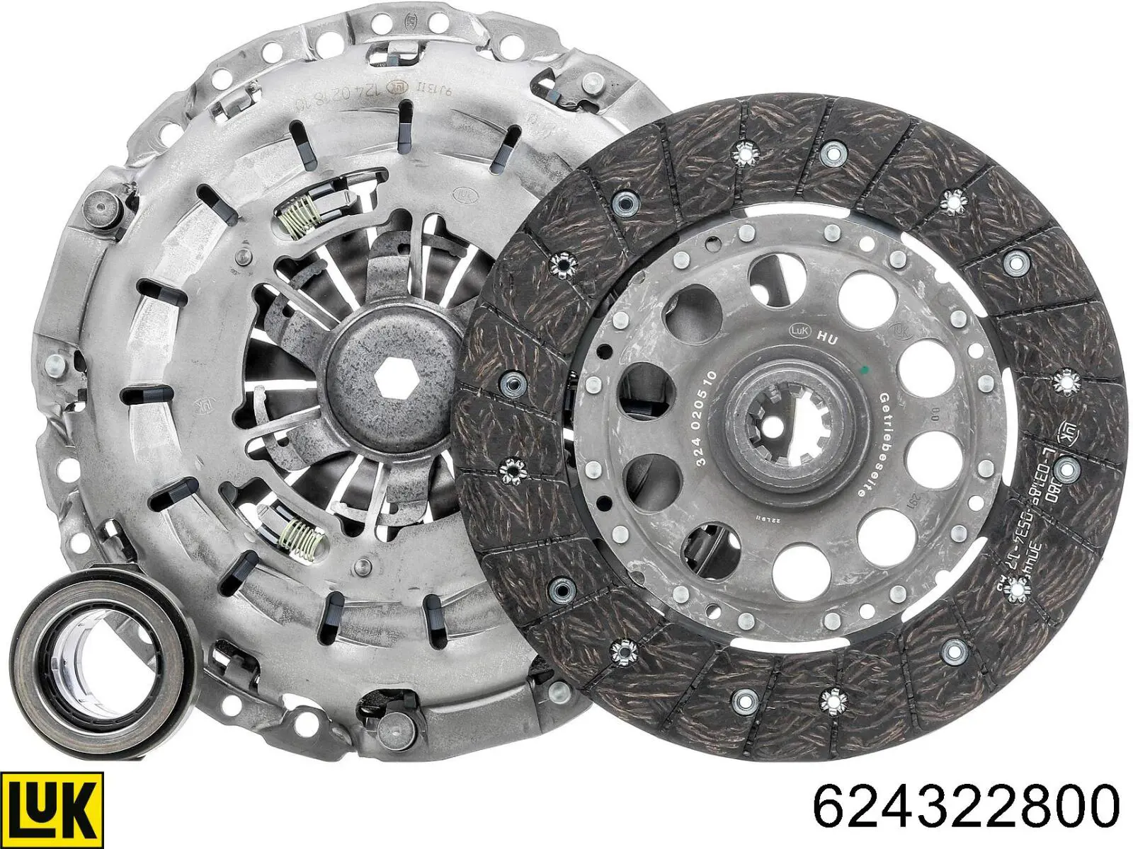 Zestaw sprzęgła (3 części) LUK 624322800 cena, od 192,13 USD