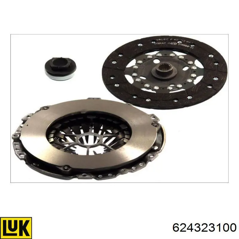 Zestaw sprzęgła (3 części) LUK 624323100 cena, od 181,55 USD