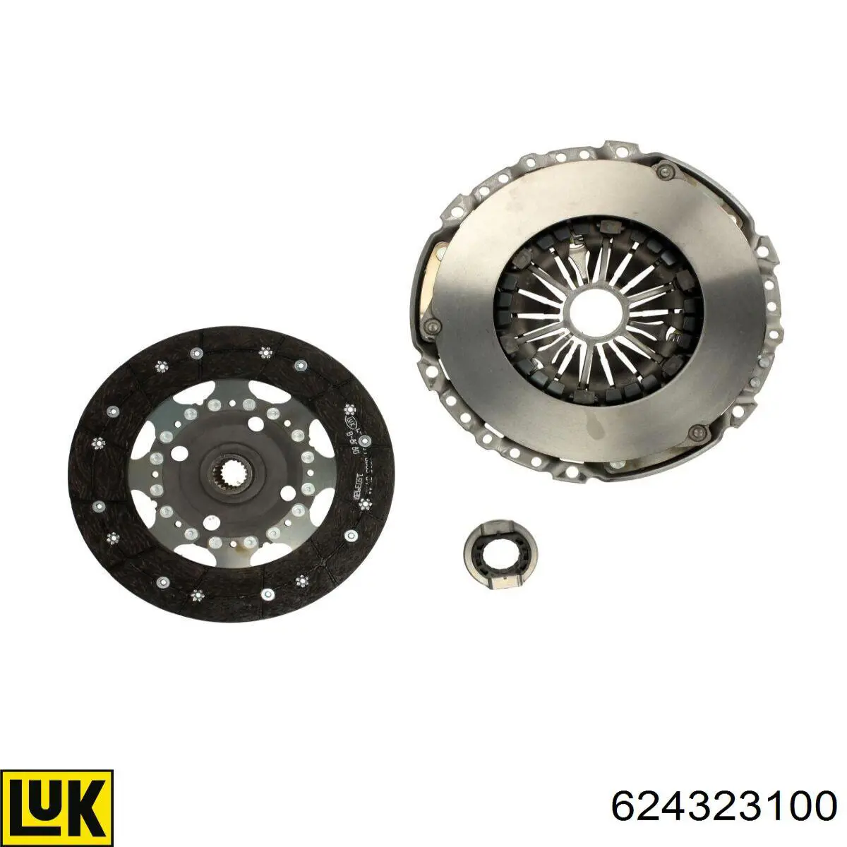 Zestaw sprzęgła (3 części) LUK 624323100 cena, od 181,55 USD