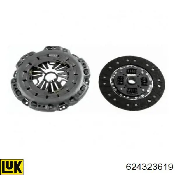 0192509501 Mercedes zestaw sprzęgła (3 części)