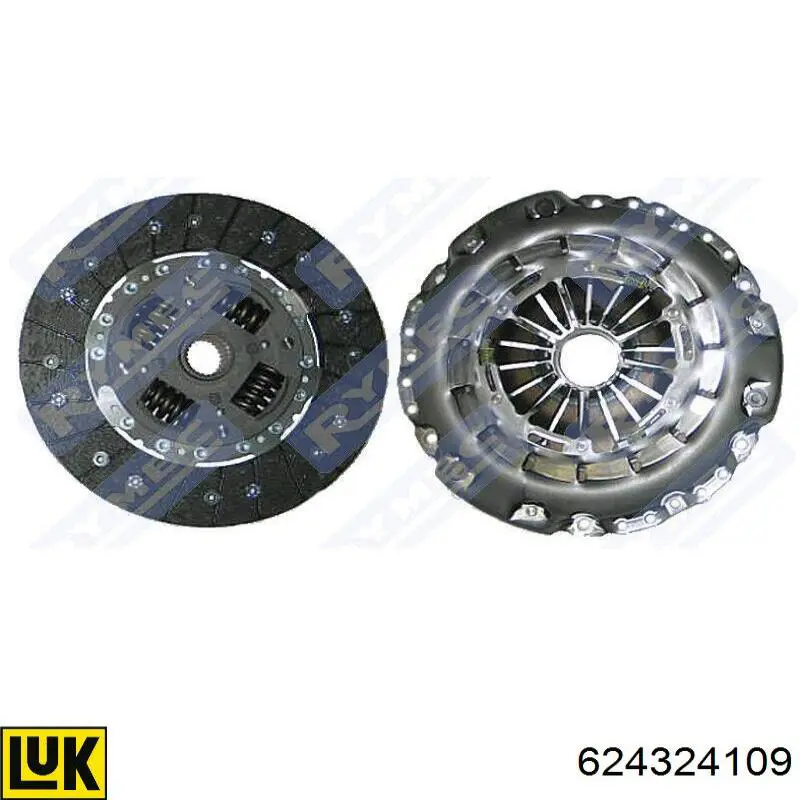 Zestaw sprzęgła (3 części) LUK 624324109 cena, od 148,00 USD