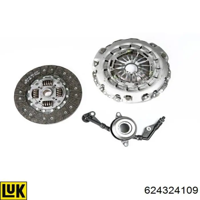 Do koszyka 624324109 LUK Zestaw sprzęgła (3 części)