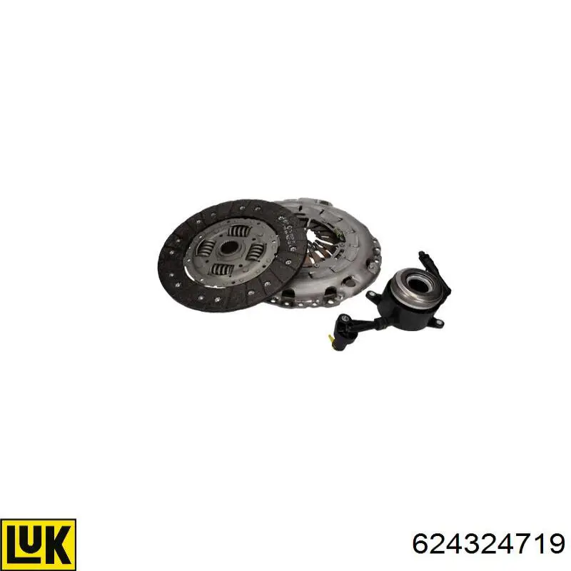 Zestaw sprzęgła (3 części) LUK 624324719 cena, od 202,32 USD