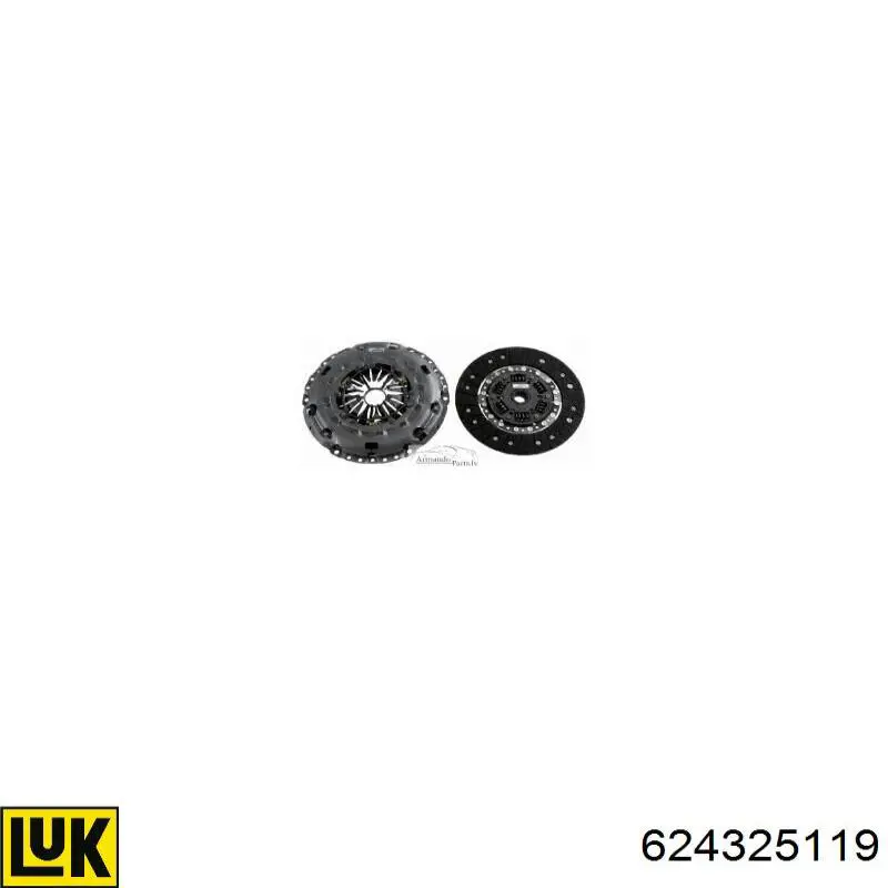 Zestaw sprzęgła (3 części) LUK 624325119 cena, od 320,48 USD