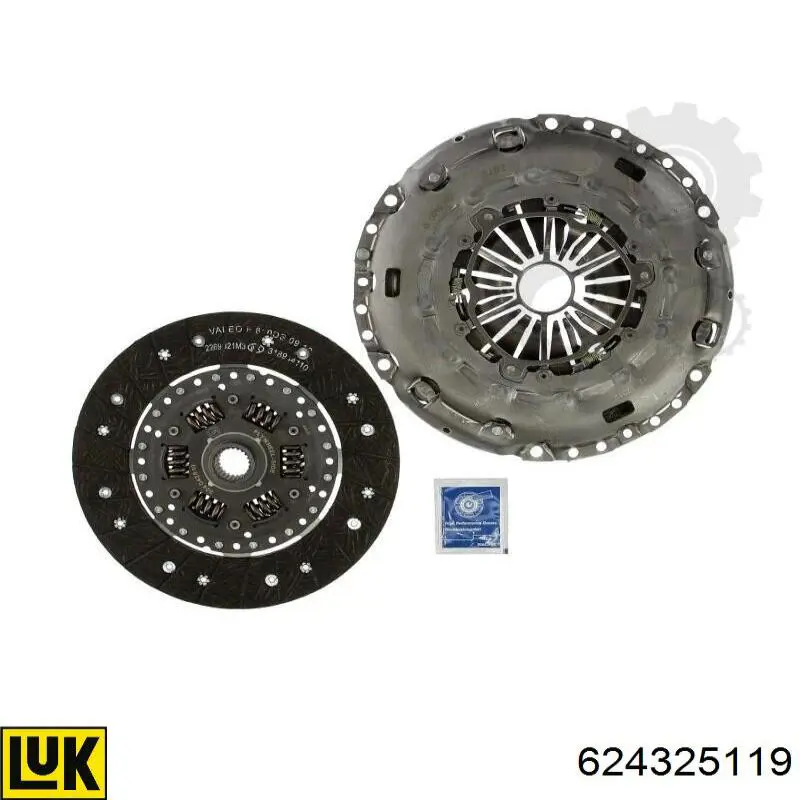 624325119 LUK Zestaw sprzęgła (3 części)