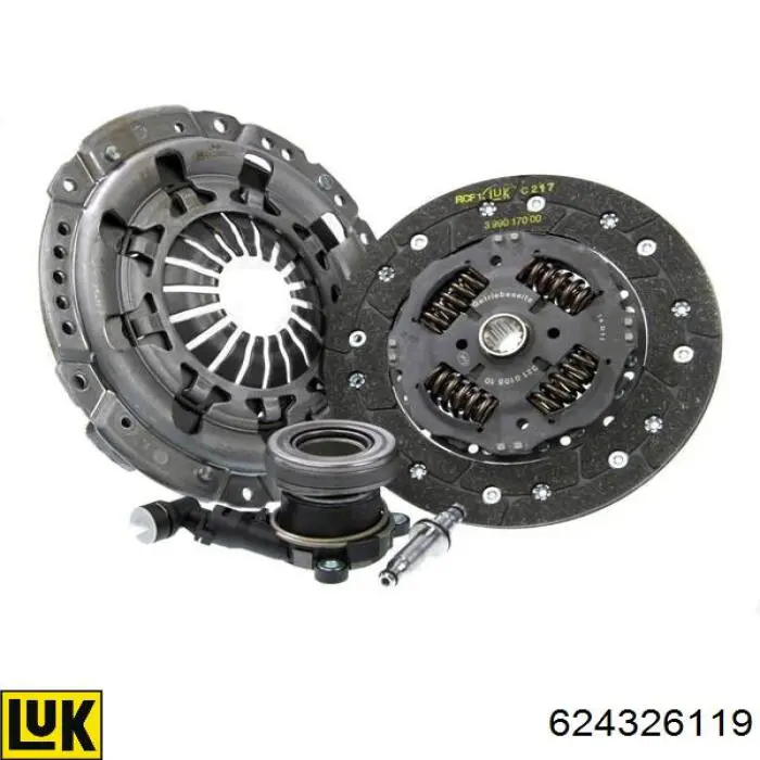624326119 LUK Zestaw sprzęgła (3 części)