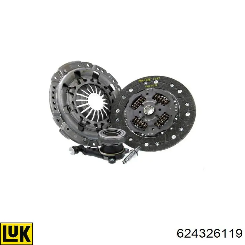 Zestaw sprzęgła (3 części) LUK 624326119 cena, od 211,63 USD