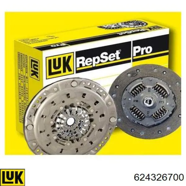 Zestaw sprzęgła (3 części) LUK 624326700 cena, od 188,39 USD