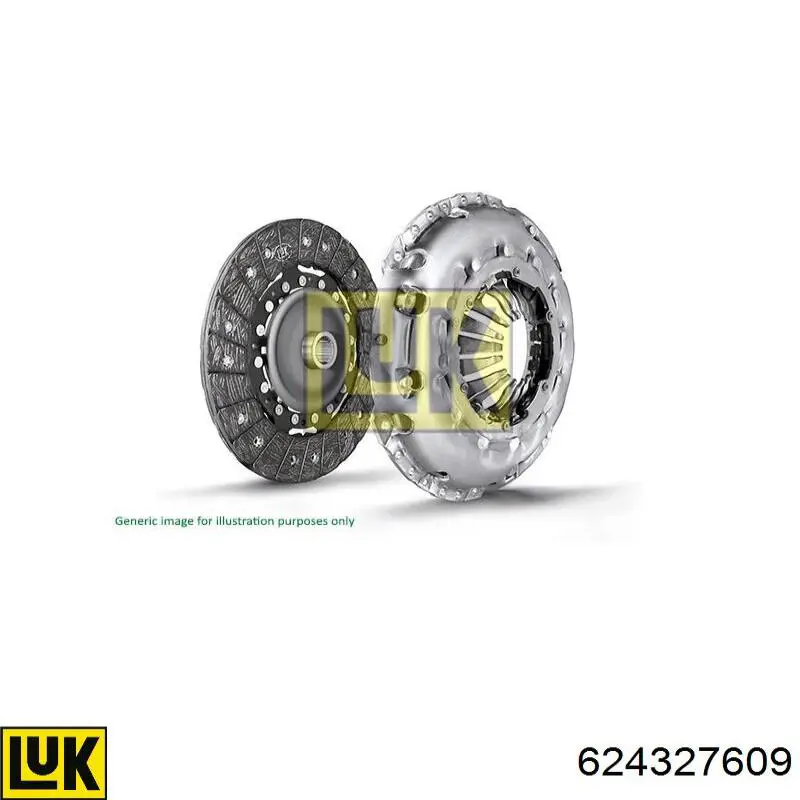 Zestaw sprzęgła (3 części) LUK 624327609 cena, od 384,11 USD