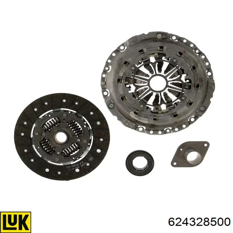 Zestaw sprzęgła (3 części) 624328500 LUK