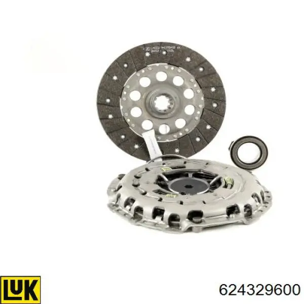 Zestaw sprzęgła (3 części) LUK 624329600 cena, od 119,18 USD