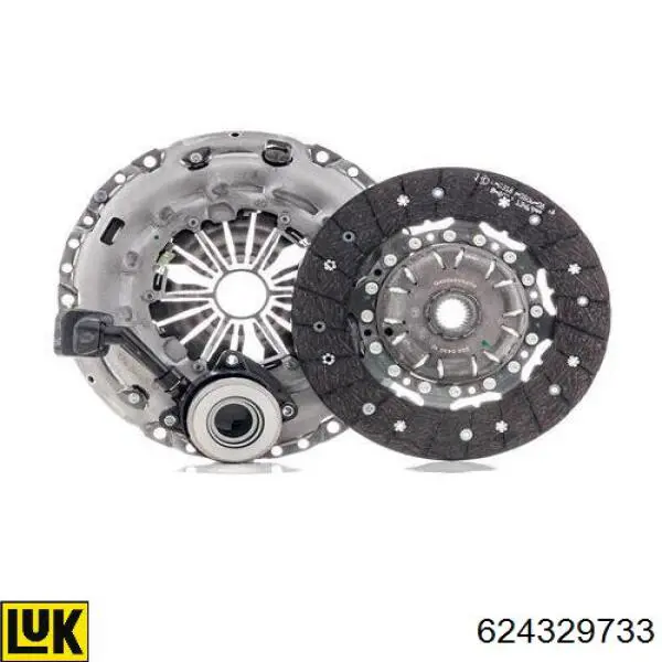 Zestaw sprzęgła (3 części) LUK 624329733 cena, od 213,54 USD