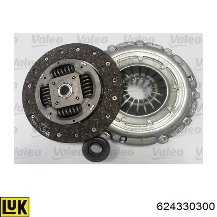 Zestaw sprzęgła (3 części) 624330300 LUK