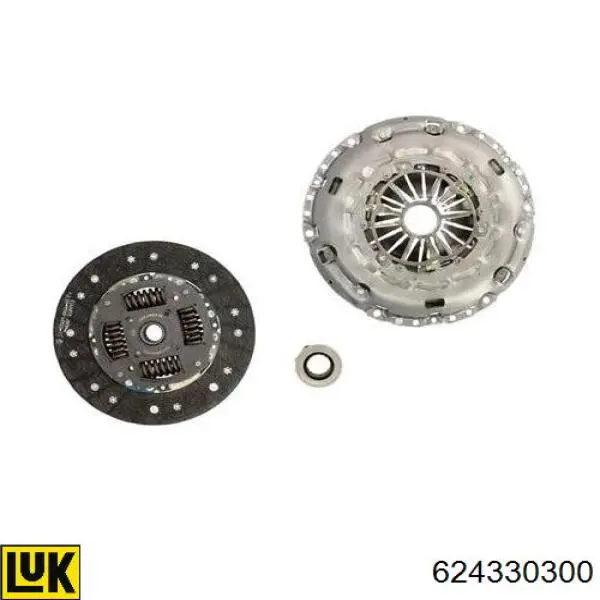 Zestaw sprzęgła (3 części) LUK 624330300 cena, od 242,43 USD