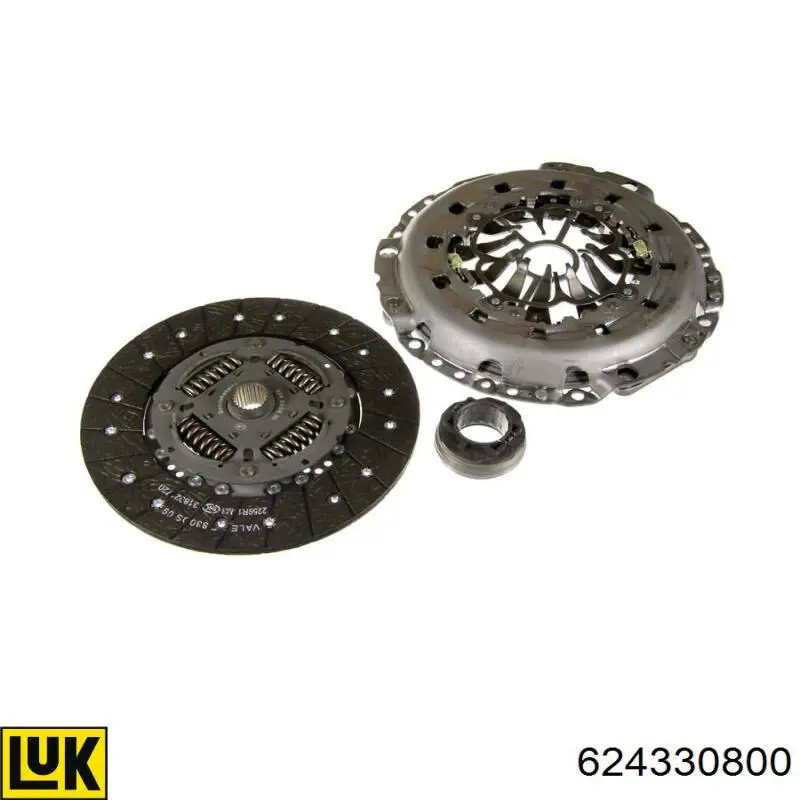 624330800 LUK Zestaw sprzęgła (3 części)