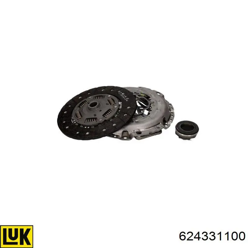 Zestaw sprzęgła (3 części) LUK 624331100 cena, od 259,92 USD