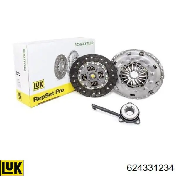 Zestaw sprzęgła (3 części) LUK 624331234 cena, od 273,51 USD