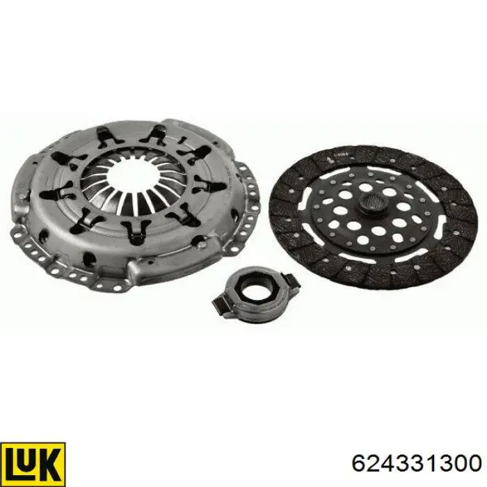 Zestaw sprzęgła (3 części) LUK 624331300 cena, od 193,67 USD