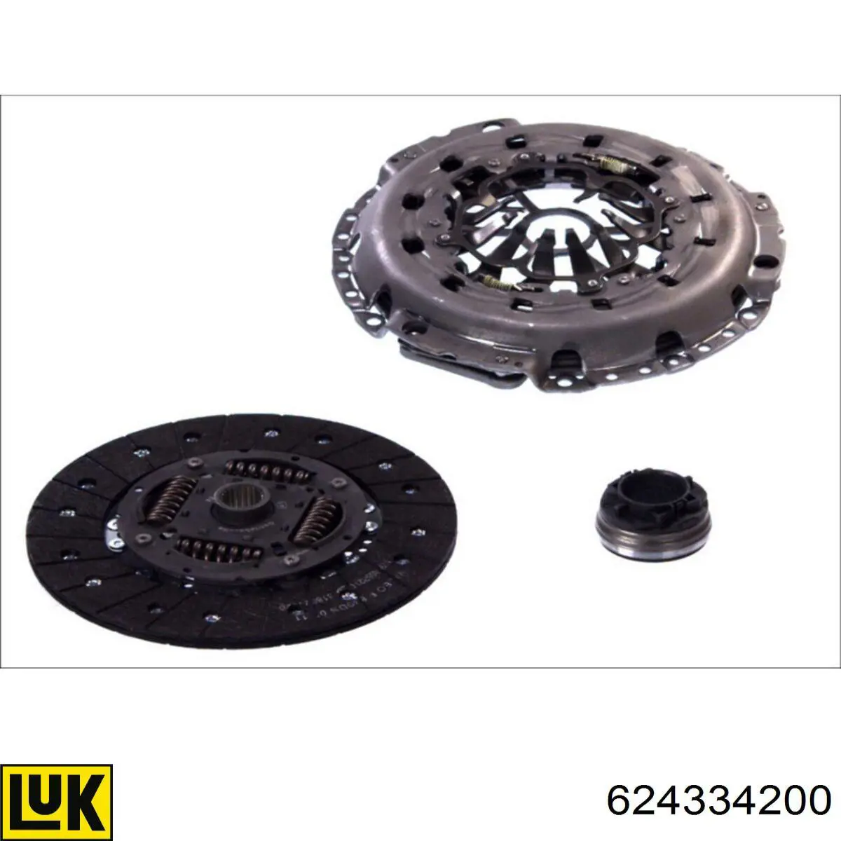 Zestaw sprzęgła (3 części) LUK 624334200 cena, od 272,74 USD
