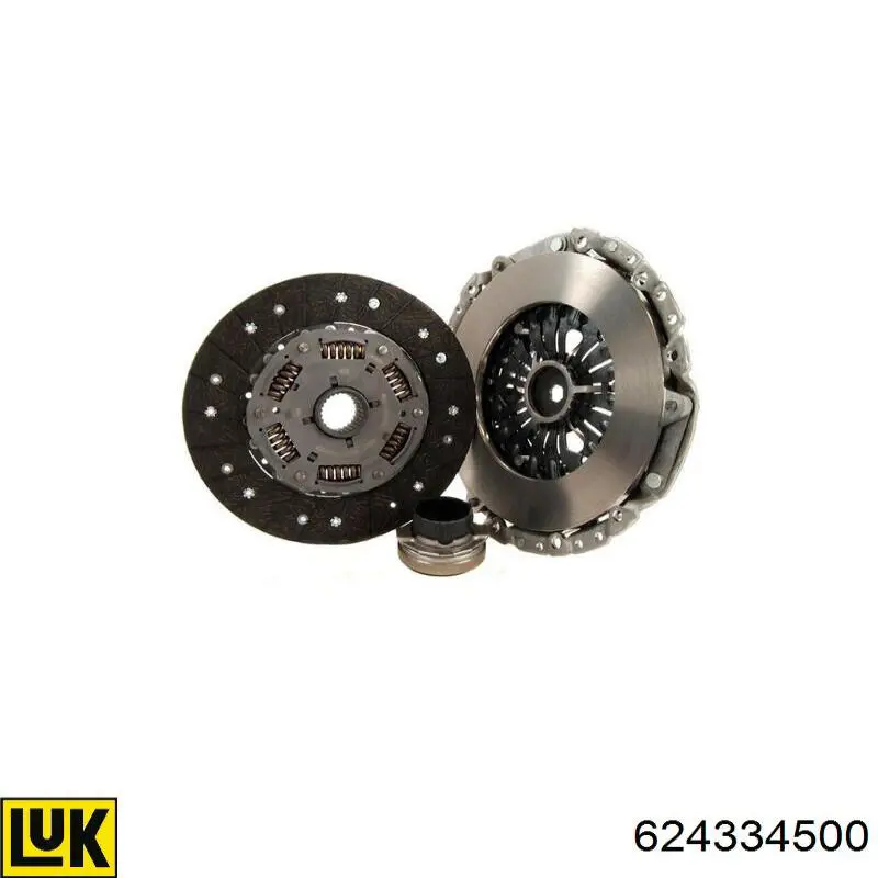 Zestaw sprzęgła (3 części) 624334500 LUK