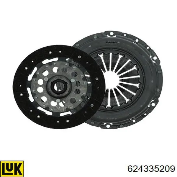 Zestaw sprzęgła (3 części) LUK 624335209 cena, od 95,34 USD