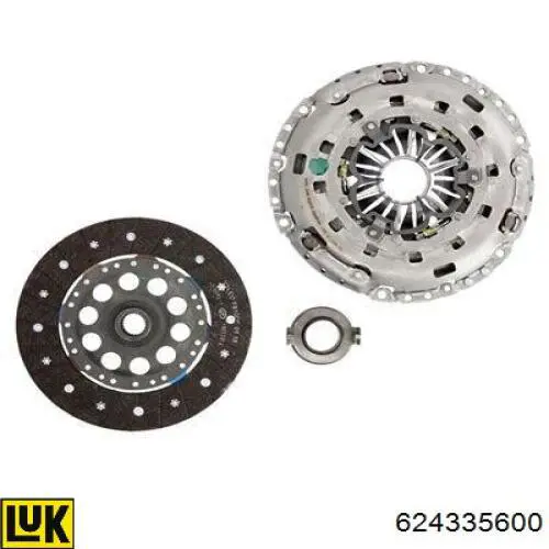 Zestaw sprzęgła (3 części) LUK 624335600 cena, od 110,82 USD