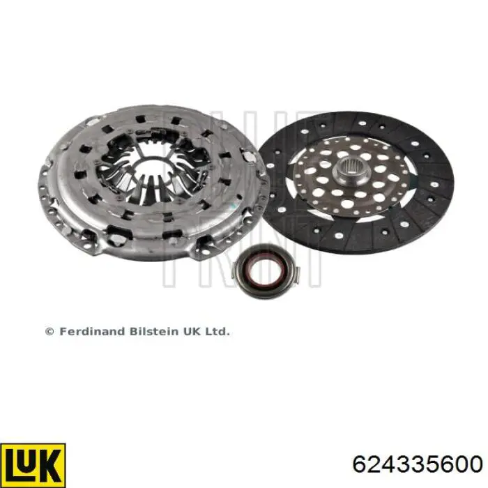 Do koszyka 624335600 LUK Zestaw sprzęgła (3 części)