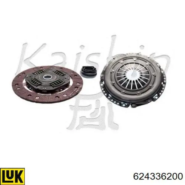 Zestaw sprzęgła (3 części) 624336200 LUK