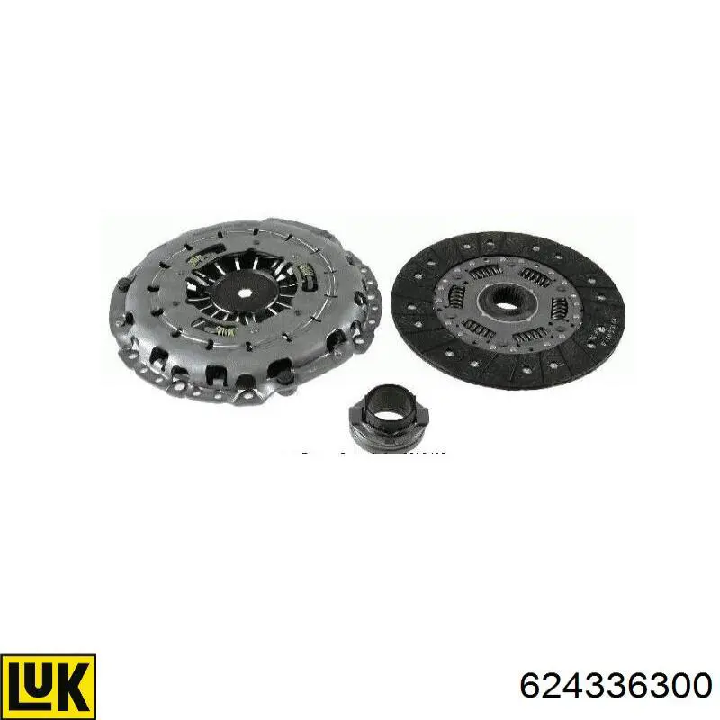 Zestaw sprzęgła (3 części) LUK 624336300 cena, od 291,63 USD